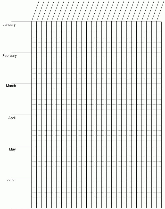 water calendar